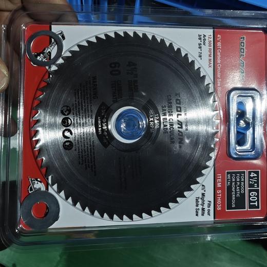 【货号05925】装修级超细牙切割片4寸60齿木工锯片角磨机锯片4*60齿锯片 商品图0