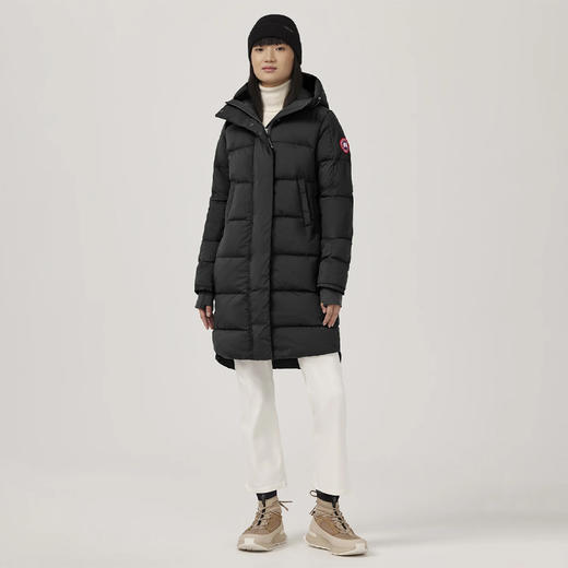 CANADA GOOSE 加拿大鹅 女士 Alliston 绗缝连帽羽绒服 黑色 5077W 61 商品图3