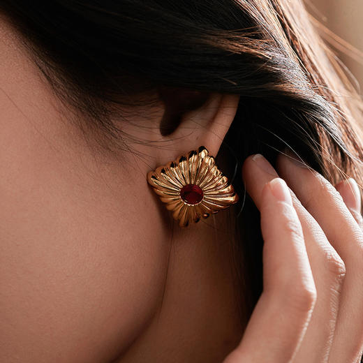 Manreya玛芮雅“海港晴空”复古耳钉复古中古vintage新年礼物 商品图6