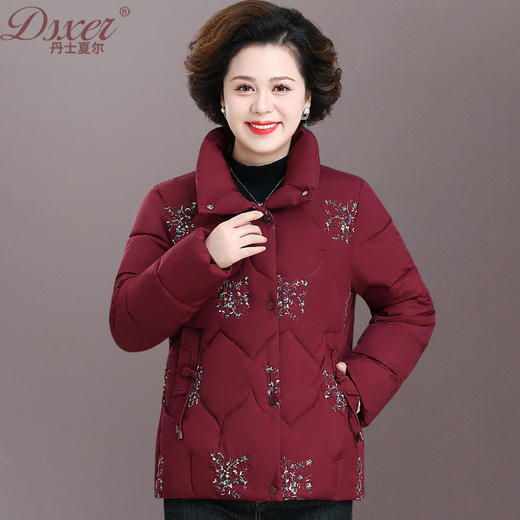 TZW-中老年棉衣老太太妈妈冬装2023新款减龄加厚绣花棉服棉袄奶奶外套 商品图5