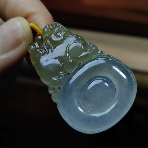 翡翠“貔貅招财进宝牌”挂件 商品图4