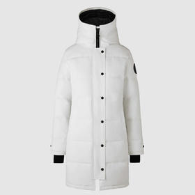 CANADA GOOSE 加拿大鹅 女士 Shelburne 黑标派克绗缝连帽羽绒服 白色 3802WB 433