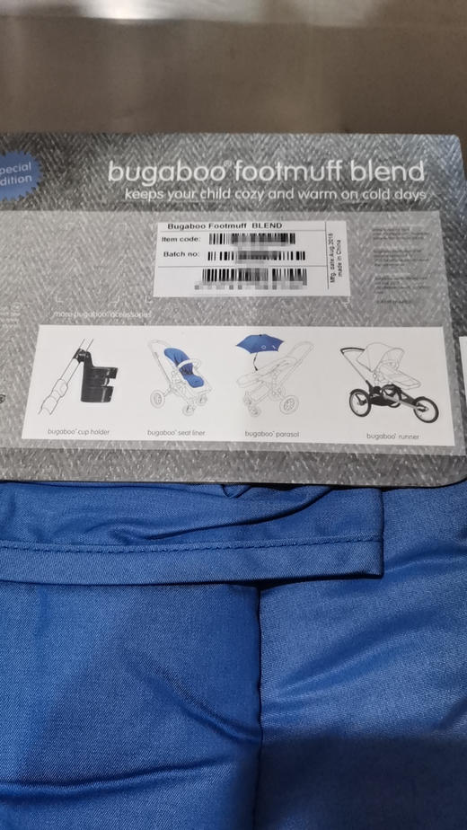 Bugaboo Footmuff脚套 秋冬保暖推车博格步推车通用配件 商品图1