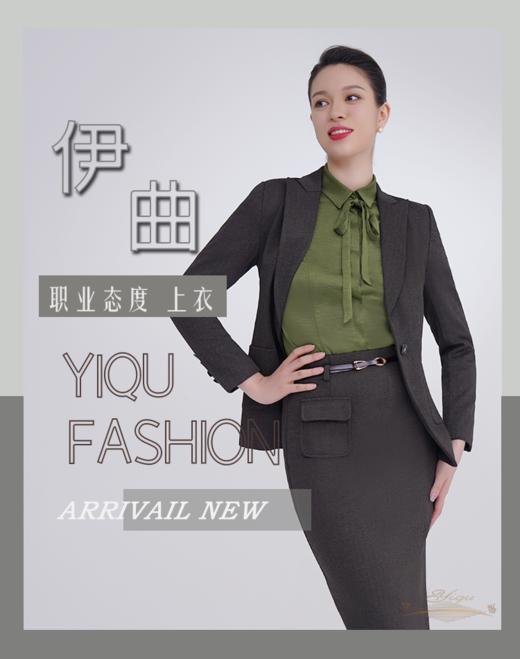【特惠】YIQU|“职业态度”西装上衣（深咖啡） 商品图4
