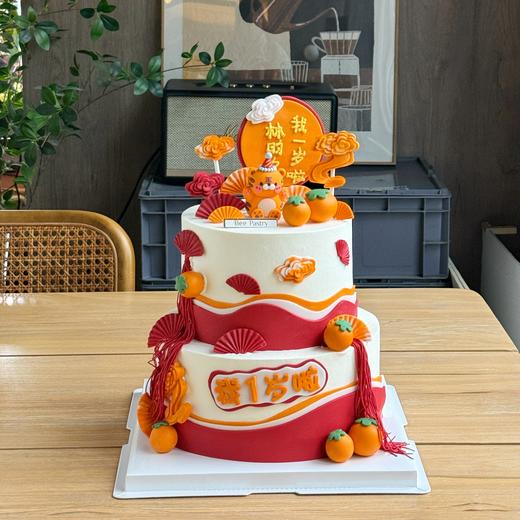 中式周岁蛋糕 老虎 双层 商品图0