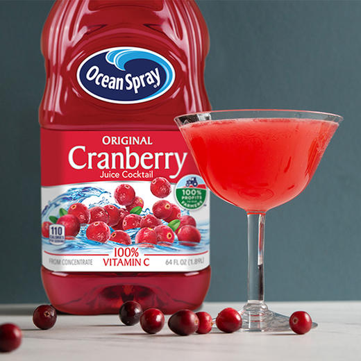 OceanSpray 优鲜沛 经典 蔓越莓 果汁 饮料 1.89L 可调鸡尾酒 节日聚会 商品图3