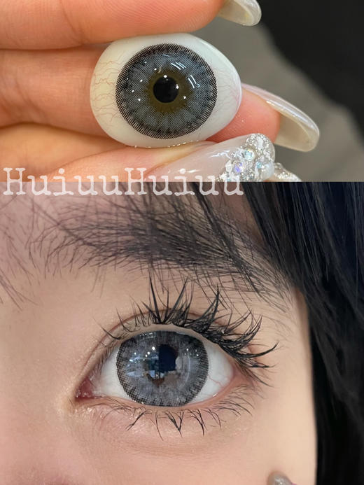 【店主实拍】偏大款/海盐灰色-14.5mm【年抛 0-1000度 含525/575】 商品图1