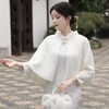 钉珠加厚斗篷复合蕾丝加绒气质百搭披肩SJT-20231123 商品缩略图3