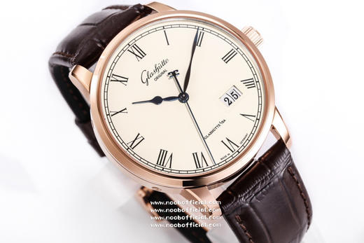 格拉苏蒂原创议员1-36-03款原装开模副本，突破了市场版本日历无法双跳的BUG，3D打印开模立体月相盘（非平面），同步原装尺寸40mm*12mm，配件均可通用原装，白面珍珠白颗粒感十足 商品图9