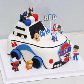 【旺旺队汽车蛋糕】