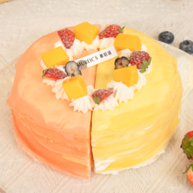 8英寸芒果草莓双拼