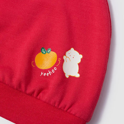 英氏龙腾竹圆帽新生儿胎帽新年帽2024春季新品YLSJJ0Q001A 商品图2