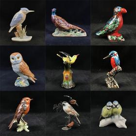 英国中古鸟类瓷偶摆件 9款可选