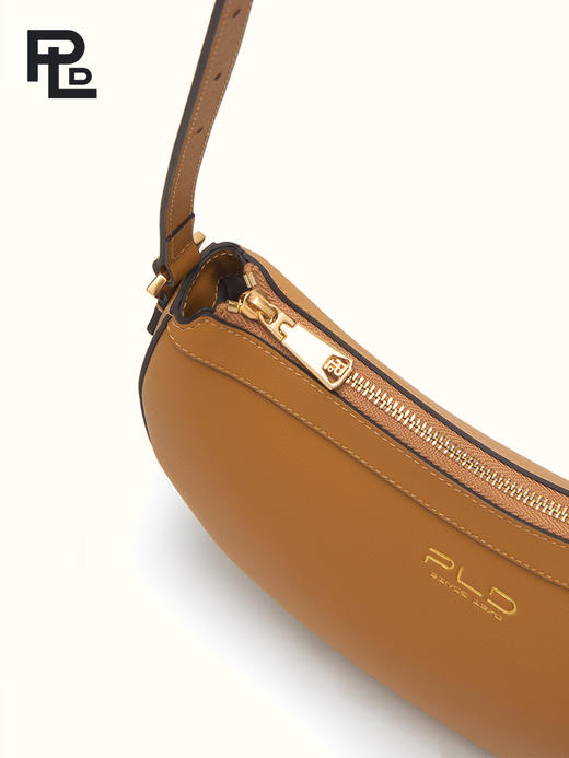 保兰德PLD东方雅奢头层牛皮专柜同款单肩包斜挎包新月包通勤必备女包 商品图3