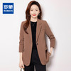 【商务职业】罗蒙女士西服外套女韩版直筒休闲宽松时尚气质小西服上衣 商品缩略图0