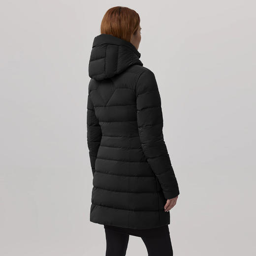 CANADA GOOSE 加拿大鹅 女士 Clair 黑标绗缝连帽羽绒服 黑色 2331WB 61 商品图2