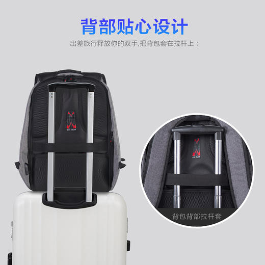 维多利亚旅行者商务防盗笔记本电脑包背包双肩包1006 商品图2