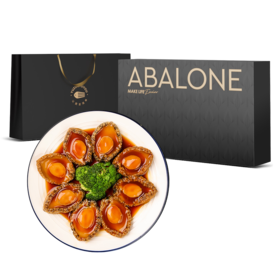 【渔左渔右】捞汁鲍鱼礼盒160g*4罐