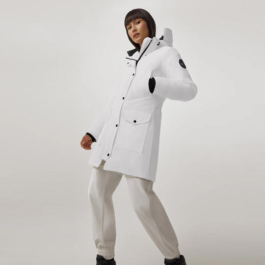 CANADA GOOSE 加拿大鹅 女士 Trillium 派克连帽羽绒服 白色 6660WB 433 商品图3