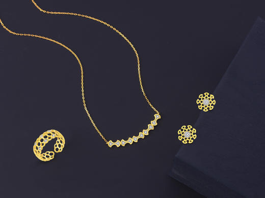 环碧风华项链、耳饰、戒指 商品图1