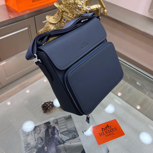 秋冬特惠💰660 爱马仕HERMES 高级定制 斜挎包 男士单肩包系列7710-4 商品图1