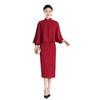 改良新中式喜妈妈婚宴针织披肩旗袍两件套GX-80984 商品缩略图4