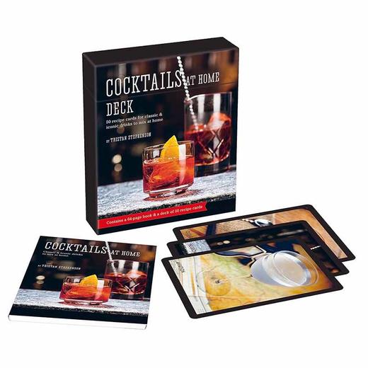 在家调制鸡尾酒：50种经典和标志性饮品的配方卡 英文原版 Cocktails at Home Deck: 50 recipe cards for classic & iconic drinks to  商品图0