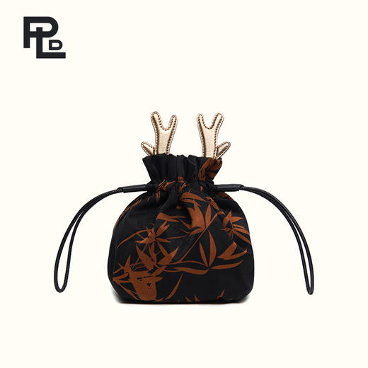 保兰德PLD真皮水桶包斜挎真丝内胆龙年新娘结婚包手提包 商品图12