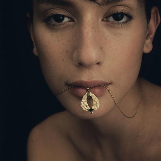 订购8周到｜Temple of the sun-Aum-925银镀18K金 项链［澳大利亚设计师］ 商品图0