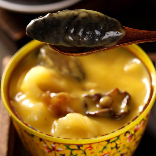 金汤佛跳墙，10罐组合，汇集8种山珍海味，精选整只海参鲍鱼及深海花胶等珍贵食材，搭配多种山珍，高品质金汤，富含多种维生素及营养物质，一款适合所有人的山海珍馐M 商品图5