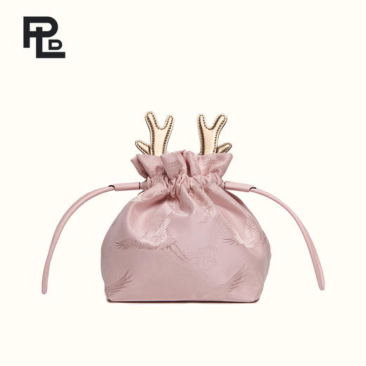 保兰德PLD真皮水桶包斜挎真丝内胆龙年新娘结婚包手提包 商品图14