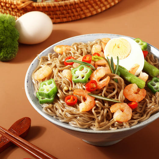 味滋源荞麦面60克袋装方便面低脂肪速食饱腹代餐粗爆款粮面干脆面 商品图1