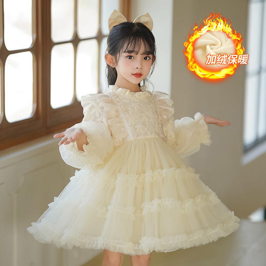女童连衣裙冬装加绒洛丽塔公主裙CAR-Y618 商品图2