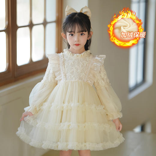 女童连衣裙冬装加绒洛丽塔公主裙CAR-Y618 商品图1