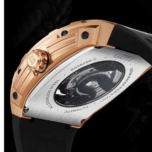 BONEST GATTI/布加迪龙年限量立体浮雕银金龙霸气全自动机械表  JCZ 商品图2