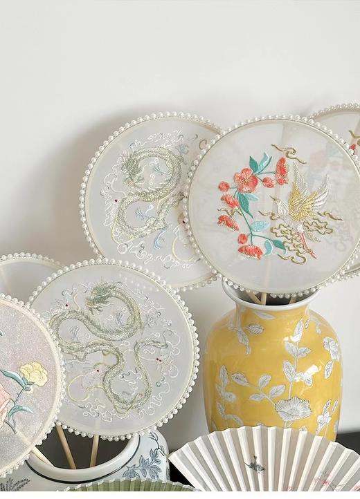 【琳琅】牡丹花刺绣团扇 商品图1