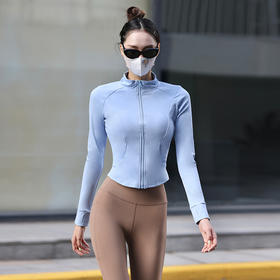 新升级裸感亲肤 吸湿排汗 立领防风  显瘦显高 瑜伽健身跑步外套