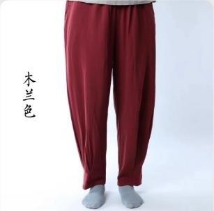 家居收脚裤免绑腿裤中国风晨练阔腿裤（不加绒） 商品图1