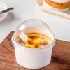 200ml 芋泥烤奶纸杯（带盖）蛋糕纸杯包装耐高温泡芙布雷小甜品布丁打包纸杯 商品缩略图3