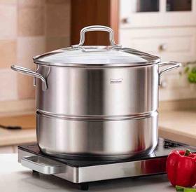 慕厨明泰系列蒸锅套装【锅径28cm 附碗碟架】