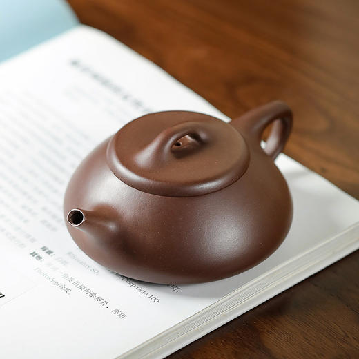 梵匠丨纳瓢 70年代老紫泥 宜兴原料紫砂壶 200CC 收藏级紫砂艺术品 经典实用器型 商品图2