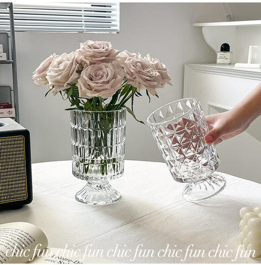 【广岛之恋.高脚杯花瓶】1个/份 四个款式随机发货（山西仓） 商品图6