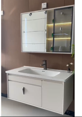 YX浴室柜 橡木 A11-100 三包装 配50陶瓷盆