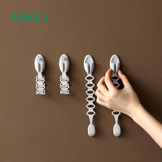 FaSoLa简约时尚插头固定厨房电线收纳绕线器多功能捆绑挂绳数据线理线器 商品图8