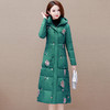 气质绣花长款棉衣冬款时尚修身保暖中老年棉服外套QYM-WPDY-HD23B61 商品缩略图2