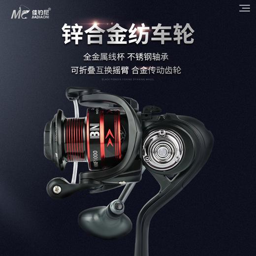 佳钓尼黑先锋BN纺车轮金属磁力双刹车防炸线鱼线轮远投路亚渔轮 商品图0