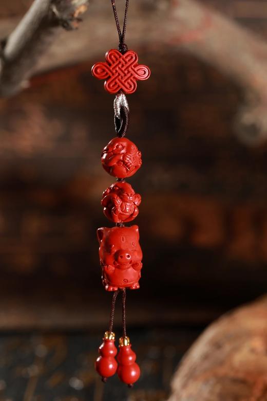 朱砂三合手机链 商品图1