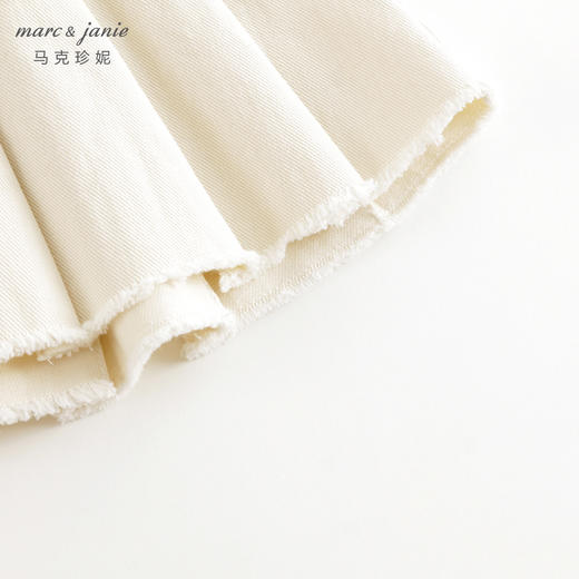 马克珍妮女童元气学院百褶裙短裙半身裙纯棉裙子春装新款240070 商品图3