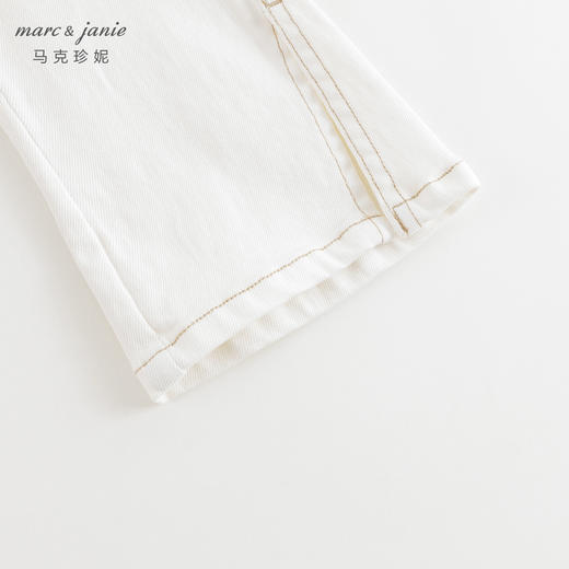 马克珍妮女童修身弹力牛仔裤时尚喇叭裤儿童裤子春装新款240218 商品图4