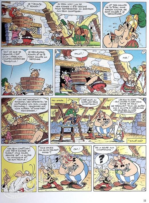 【中商原版】高卢英雄历险记 12 阿斯特克斯参加奥运会 Asterix Tome 12 aux jeux Olympiques 法文原版 勒内 戈西尼 商品图5